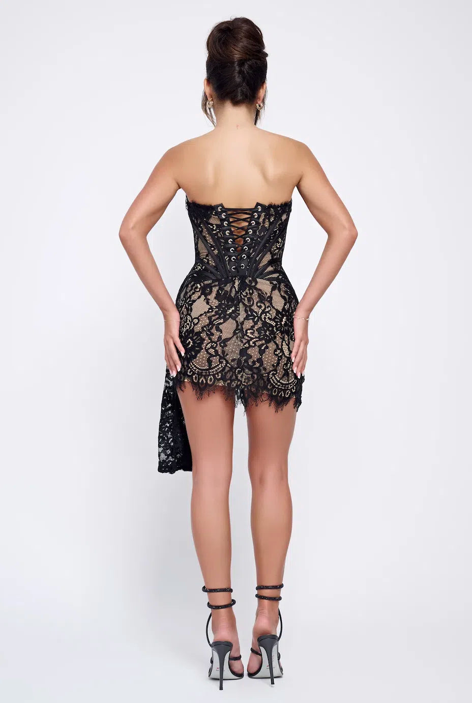 ARIANA CORSET MINI DRESS - BLACK