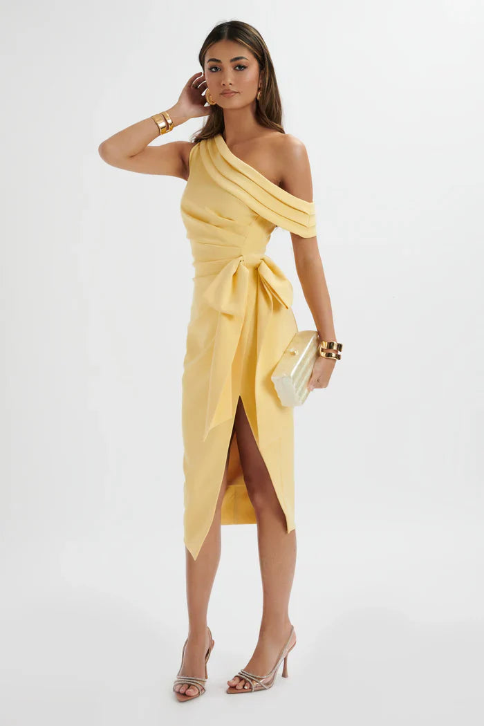 LIVINA MIDI DRESS - Yellow